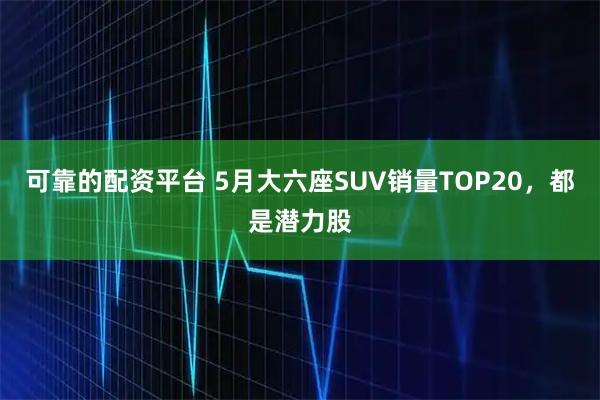 可靠的配资平台 5月大六座SUV销量TOP20，都是潜力股